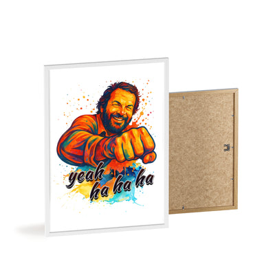 Funny Motivational Poster with Bud Spencer – 'Yeah Ha Ha Ha' 
