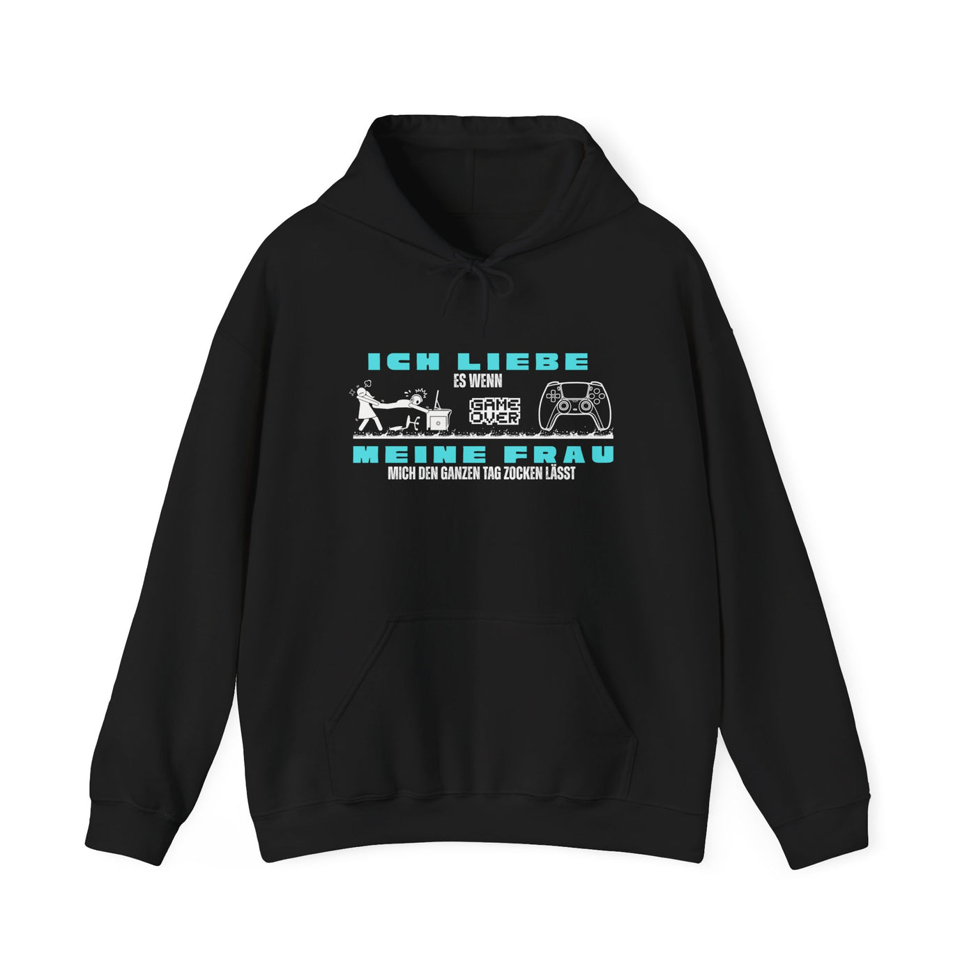 Gaming Love Unisex Hooded Sweatshirt - "Ich Liebe Es Wenn Meine Frau"