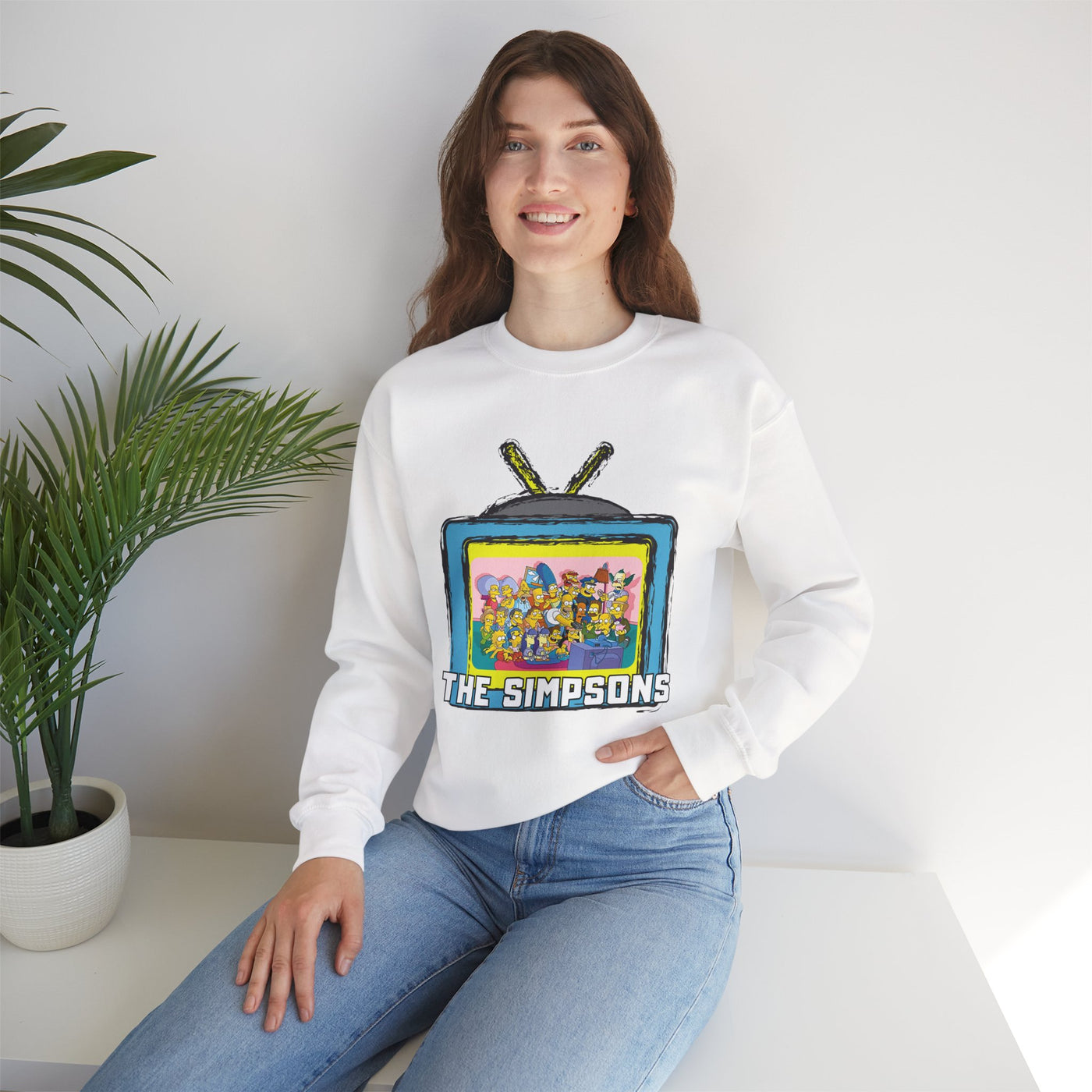 The Simpsons Unisex Heavy Cotton Sweatshirt