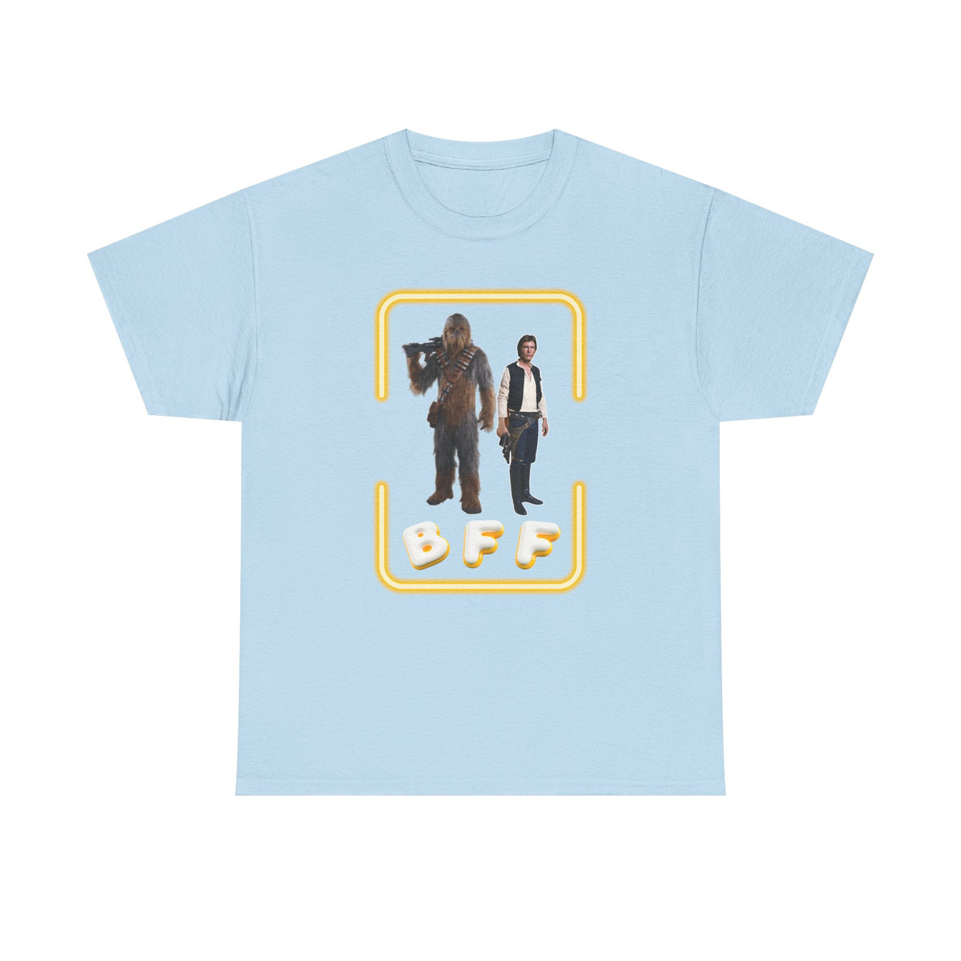 BFF Chewbacca &amp; Han Solo Unisex Heavy Cotton Shirt