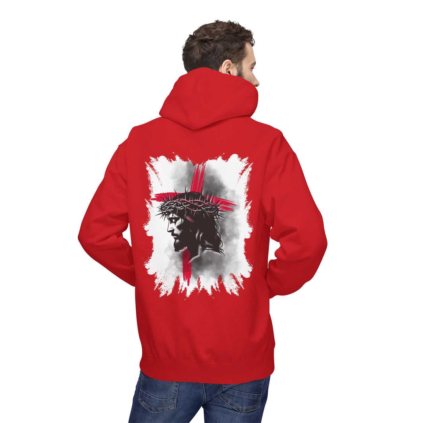 Faith-Inspired Hoodie: Blessed, Saved, Loved - Christian JESUS