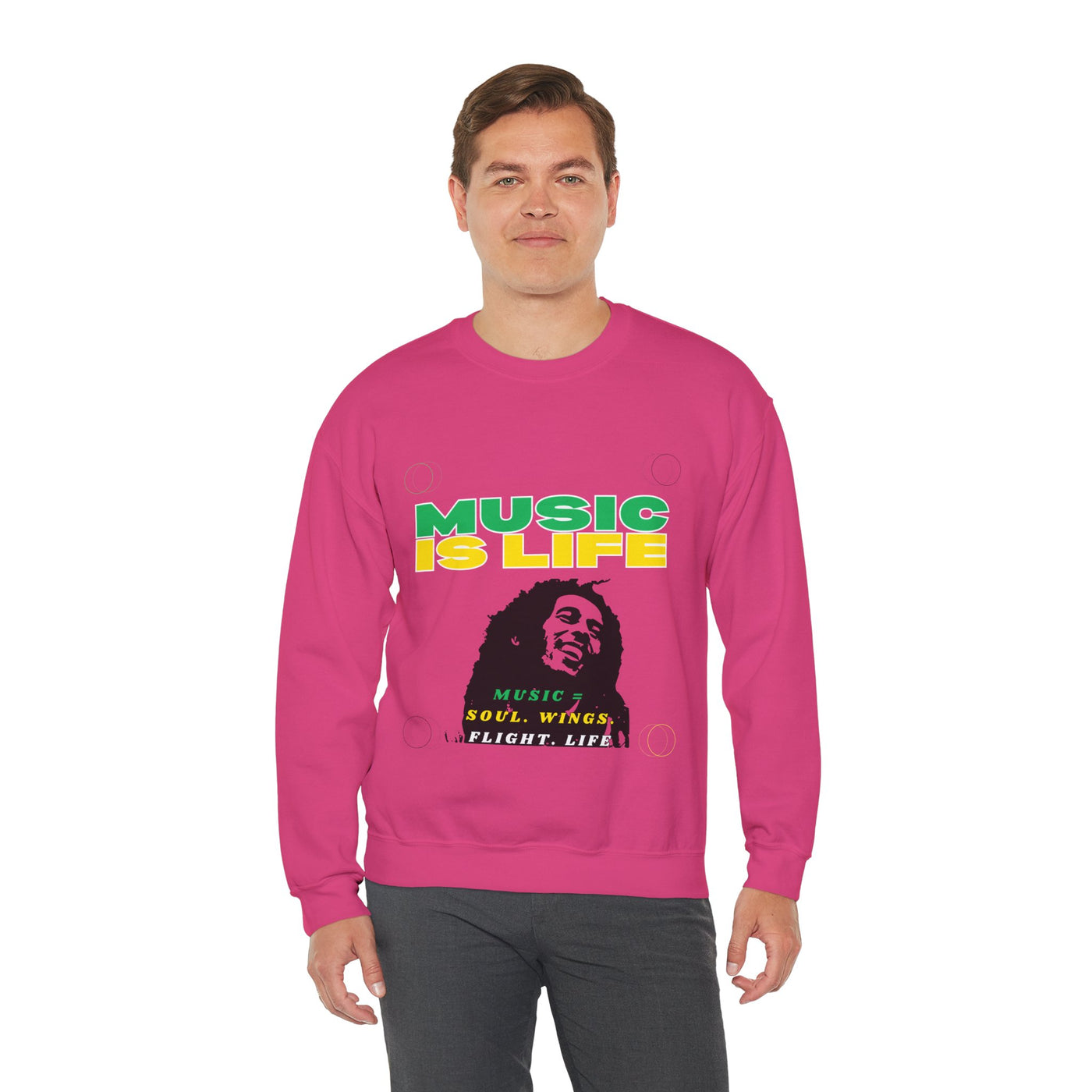 Music Is Life Bob Raggae Sweatshirt