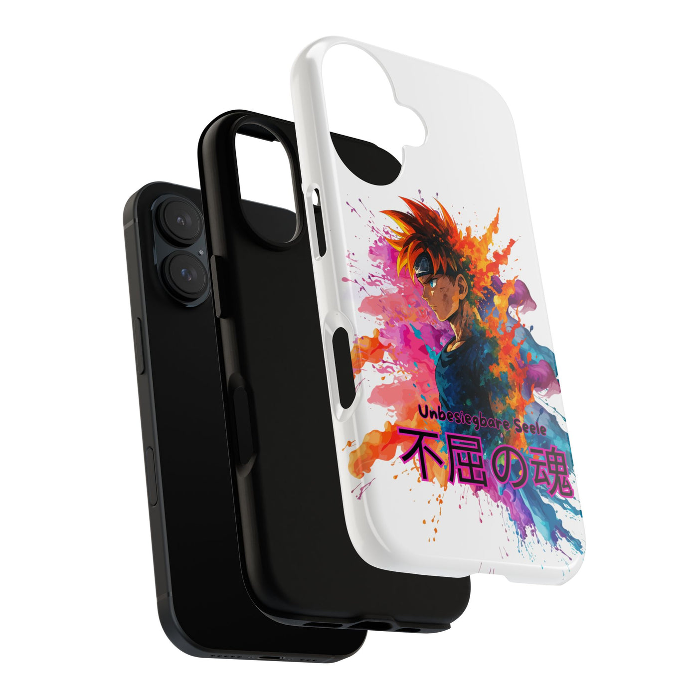 "unbesiegbare Seele" Tough Cases - Colorful Anime Phone Case Handyhülle