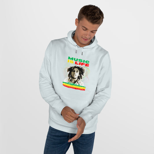 Music Is Life King Hooded Sweatshirt | Perfect for music lovers