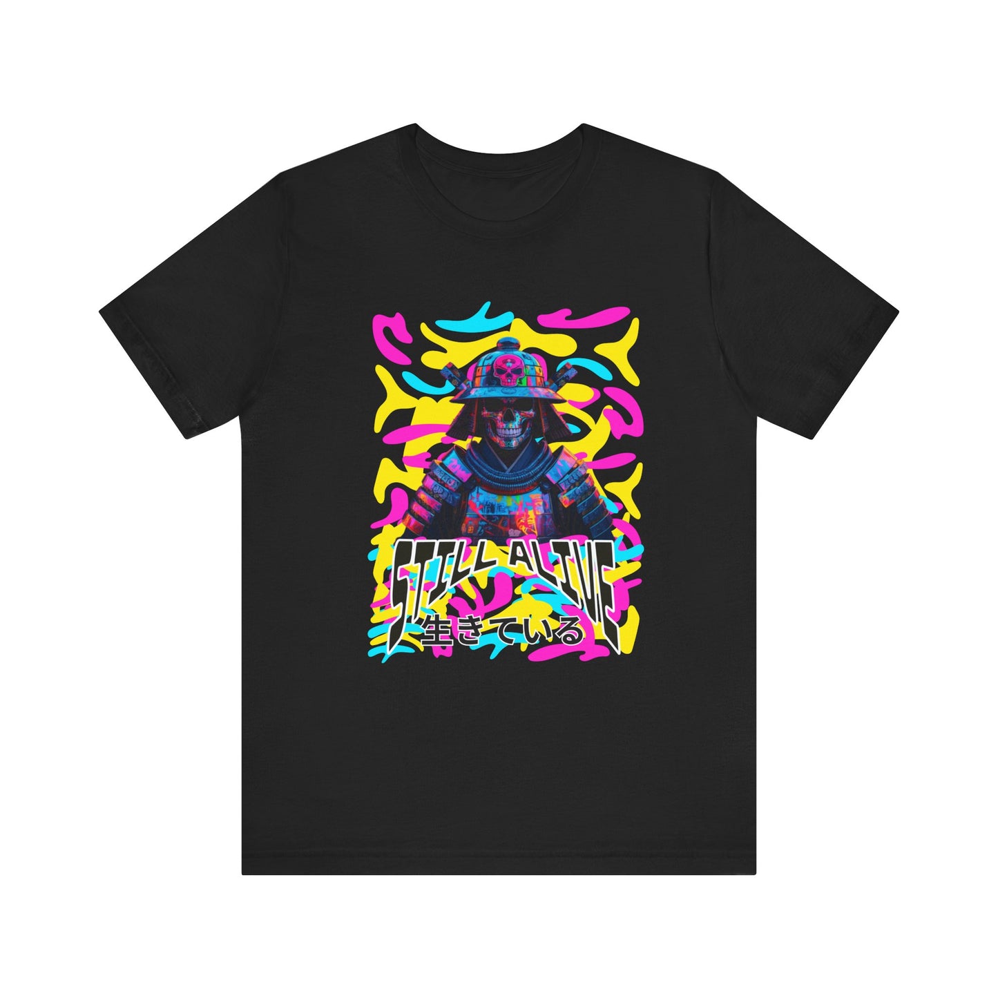 Samurai Still alive Shirt - mit Japanischer Schrift