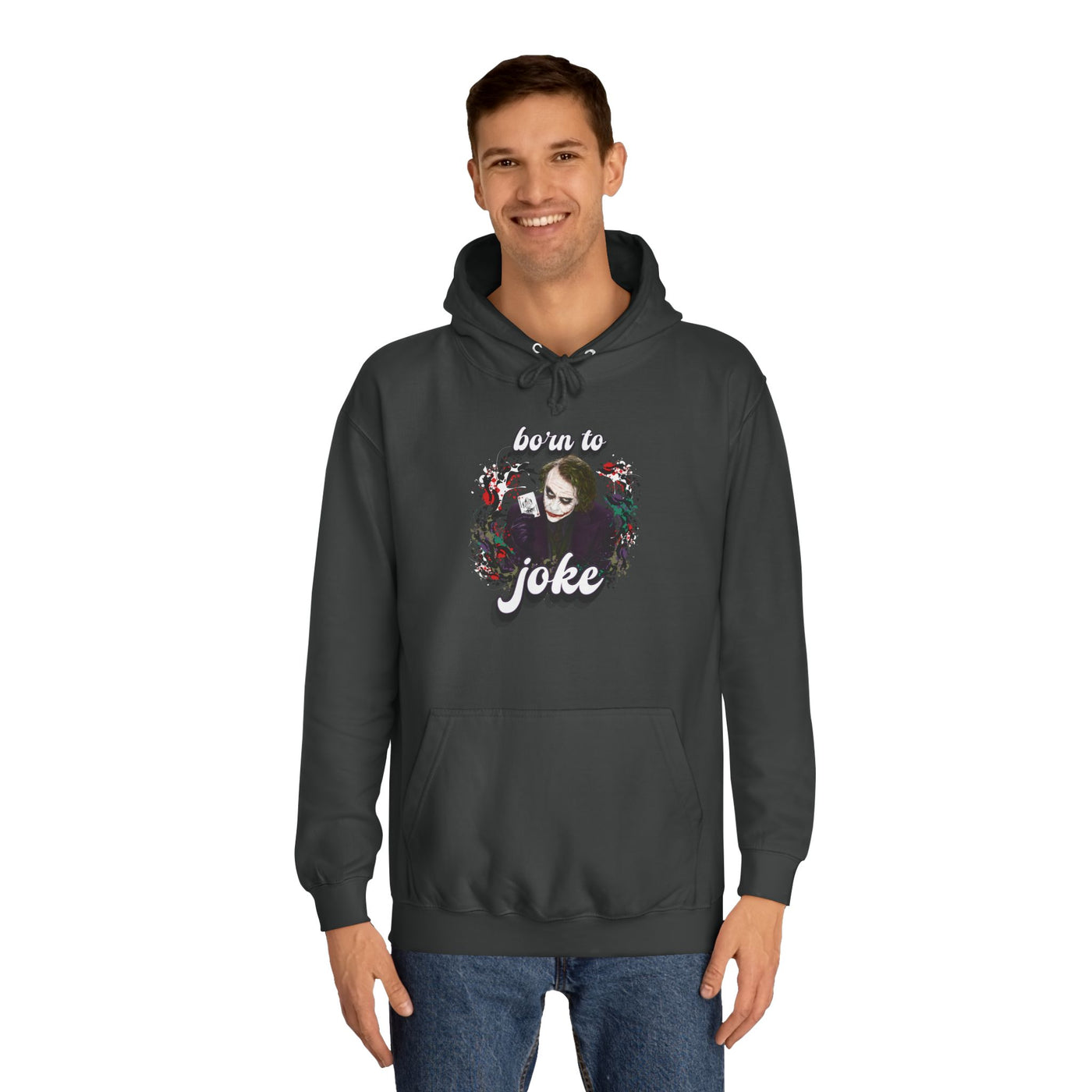 Joker "born to joke" college hoodie