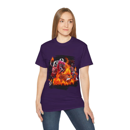 Basketball Jordan, Cool Sports Shirt, Unisex Cotton T-Shirt