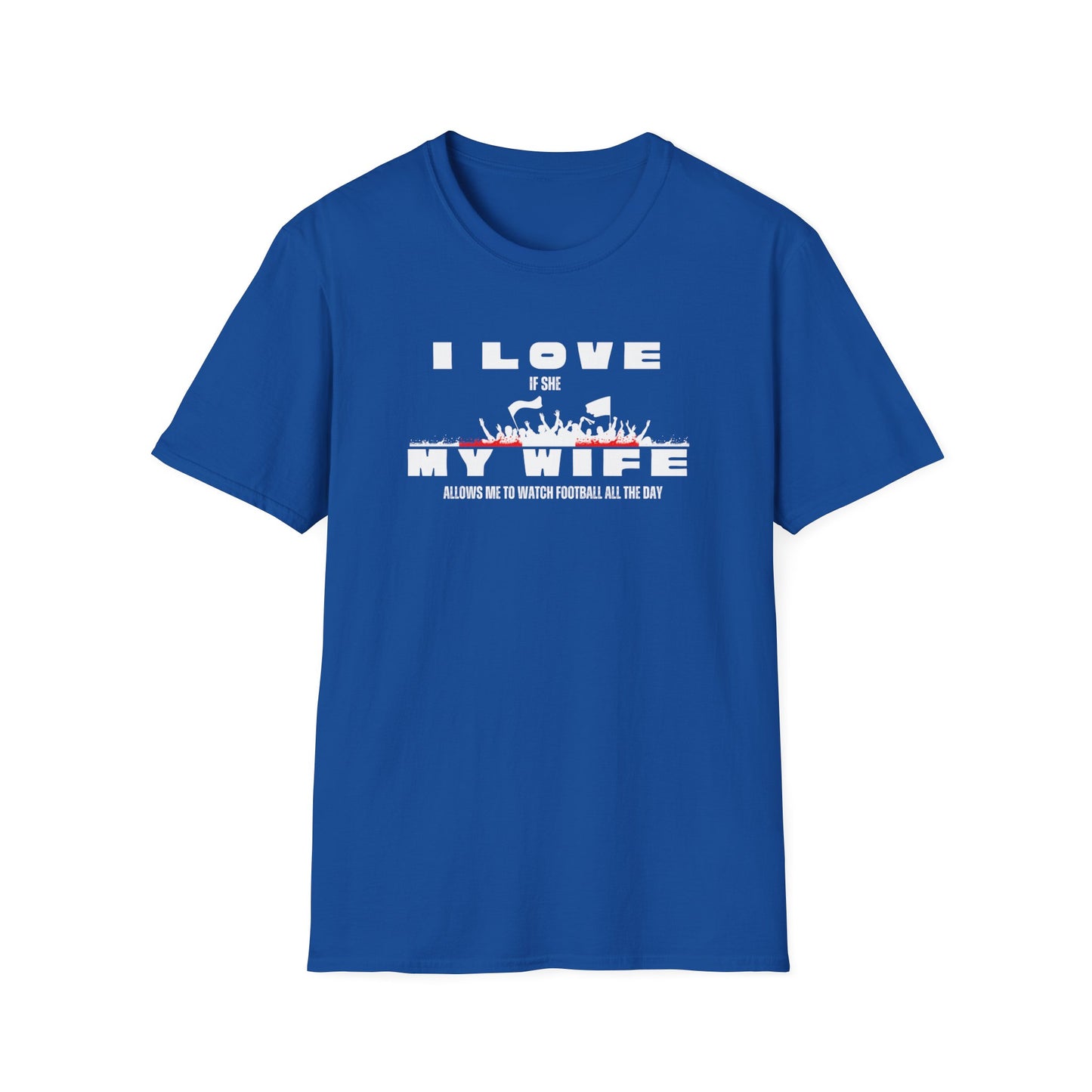 Minimalist Red Graphic Unisex T-Shirt - I love my wife