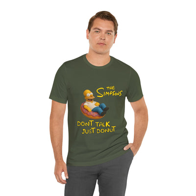 The Simpsons Donut Lover Tee - Funny Graphic T-Shirt -unisex