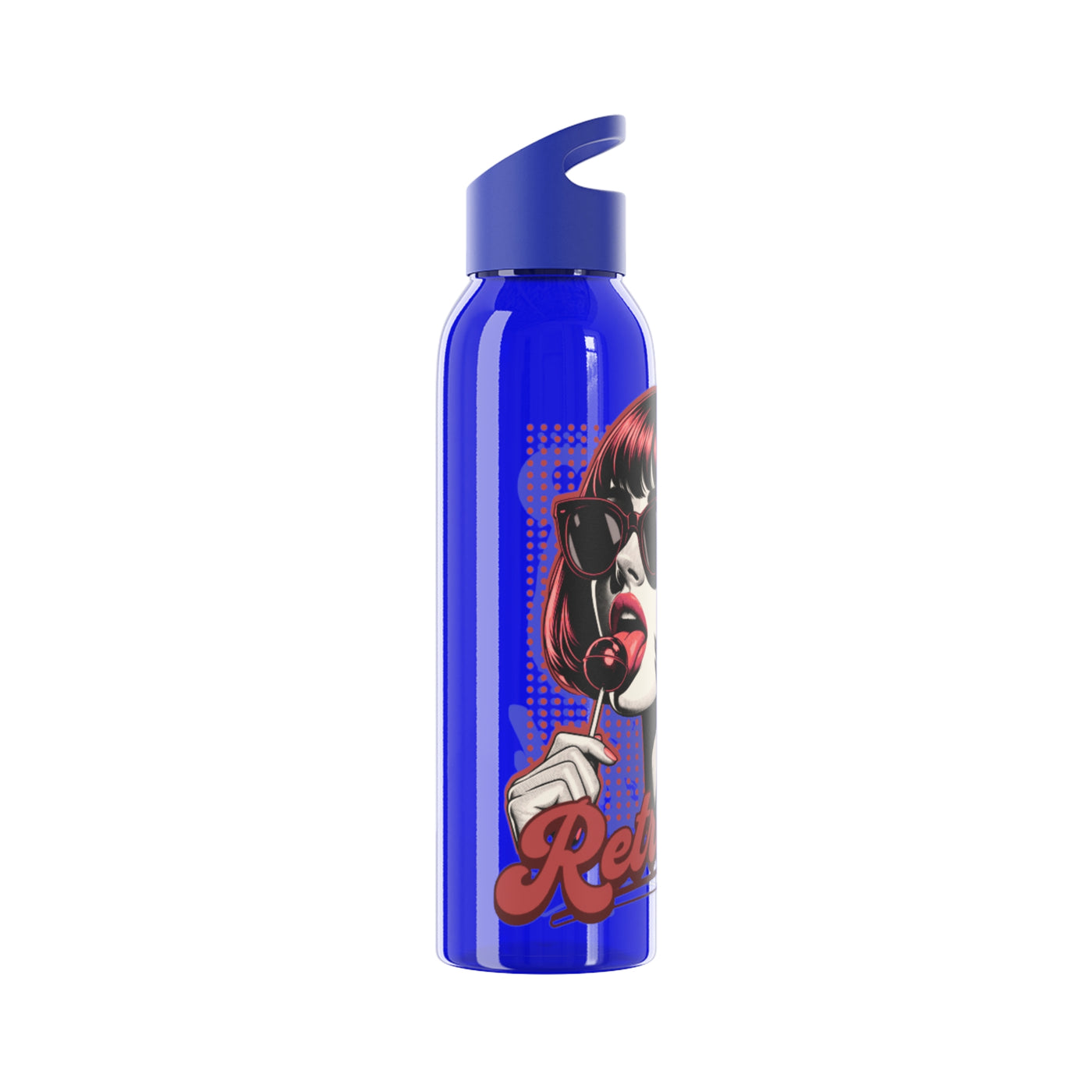 Retro Girl Stainless Steel Water Bottle, Sport Hydration, Wasserflasche