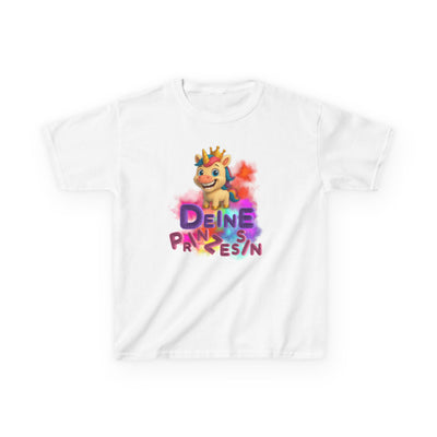 Colorful Kids Tee - “Deine Prinzessin” Design - Fun & Playful Shirt for Young Royalty
