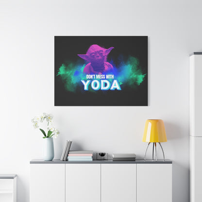 Inspirational Yoda Canvas Art - Modern Wall Decor for Star Wars Fans 