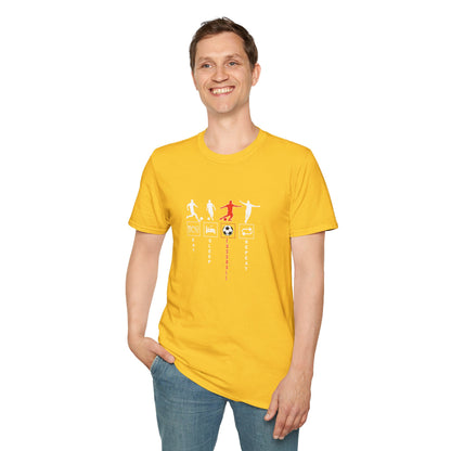 Fußball - Soccer Life Unisex T-Shirt - Eat, Sleep, Fußball, Repeat