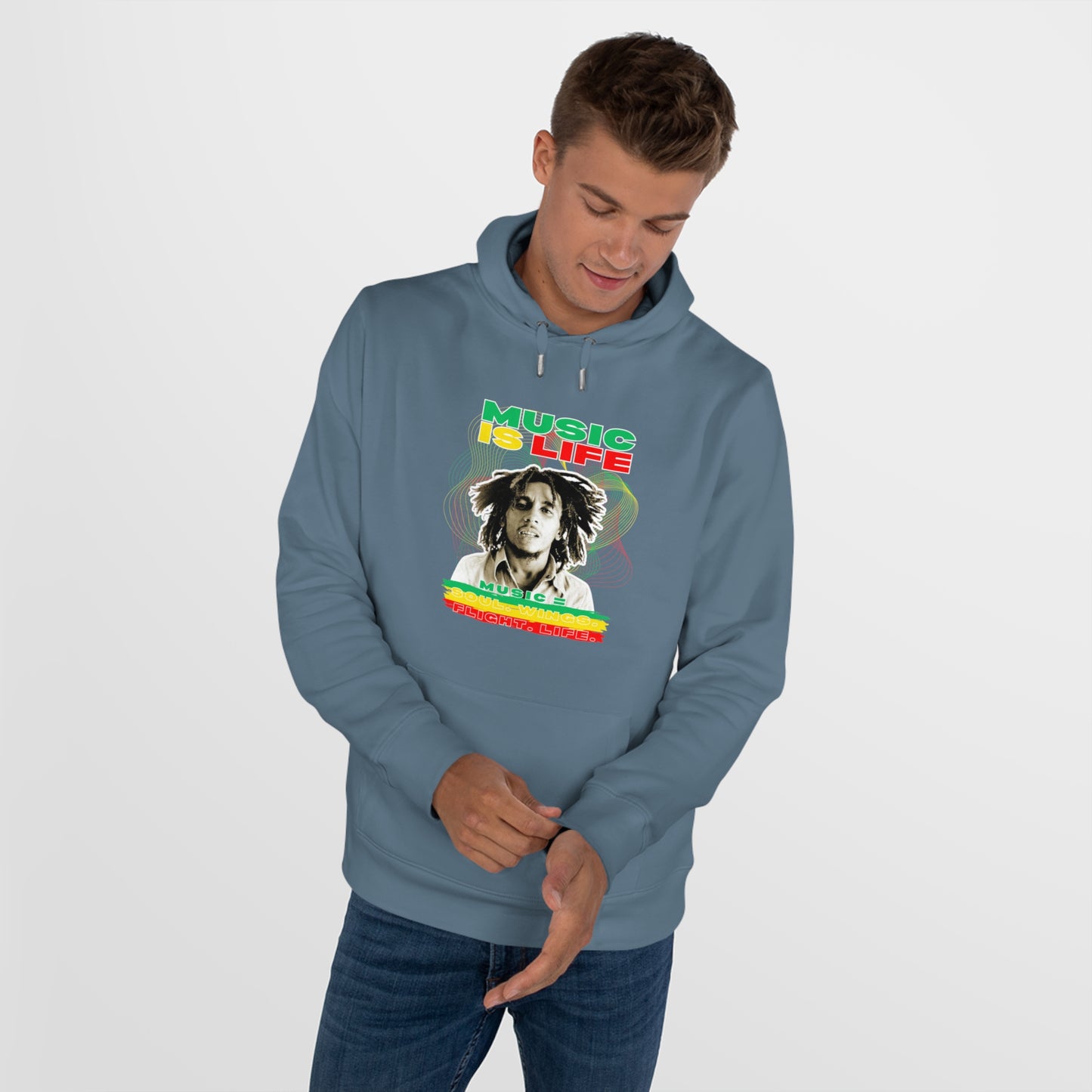 Music Is Life King Hooded Sweatshirt | Perfect for music lovers