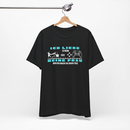 Ich Liebe Meine Frau T-Shirt - Unisex Jersey Tee for Gamers