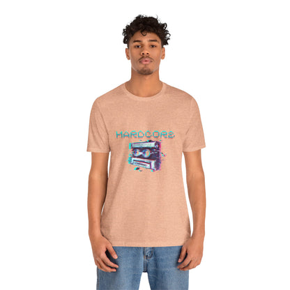 Techno - Hardcore Never Dies - Retro Graphic Tee, 90s Aesthetic Shirt unisex