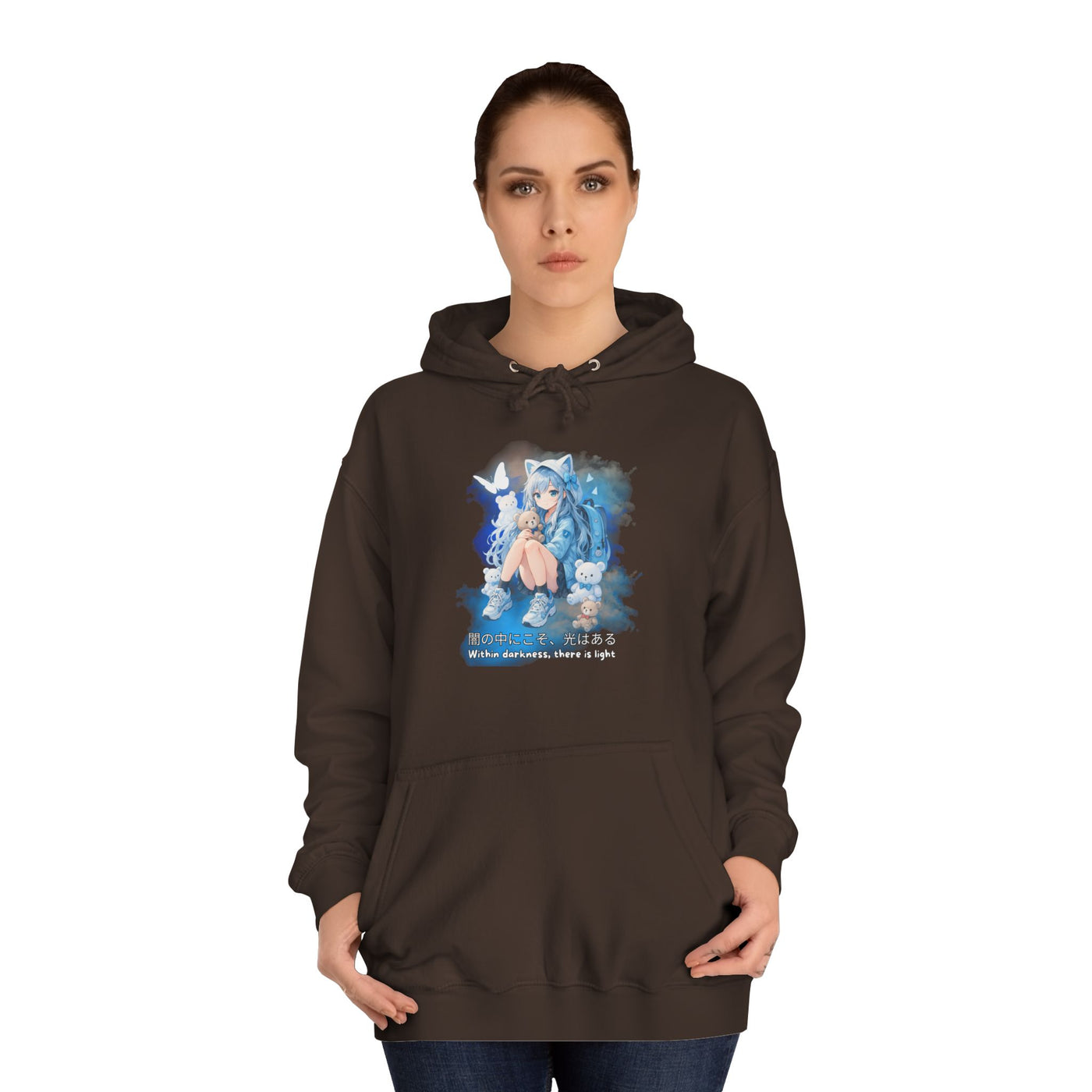 Hoodie, Anime Sweatshirt "Within darkness there is a light"