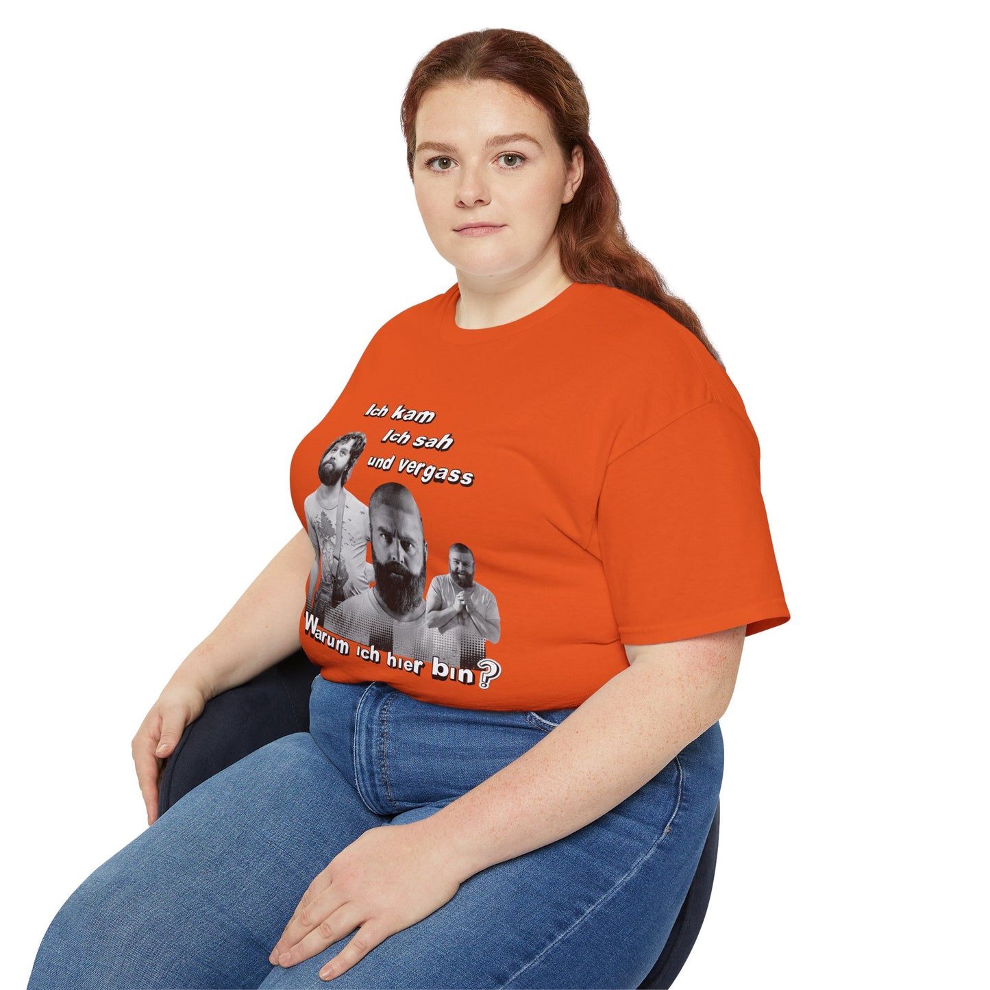 T ShirtUnisex Witz  Alan Garner– Ich kam ich sah und vergaß - Warum ich hier bin!