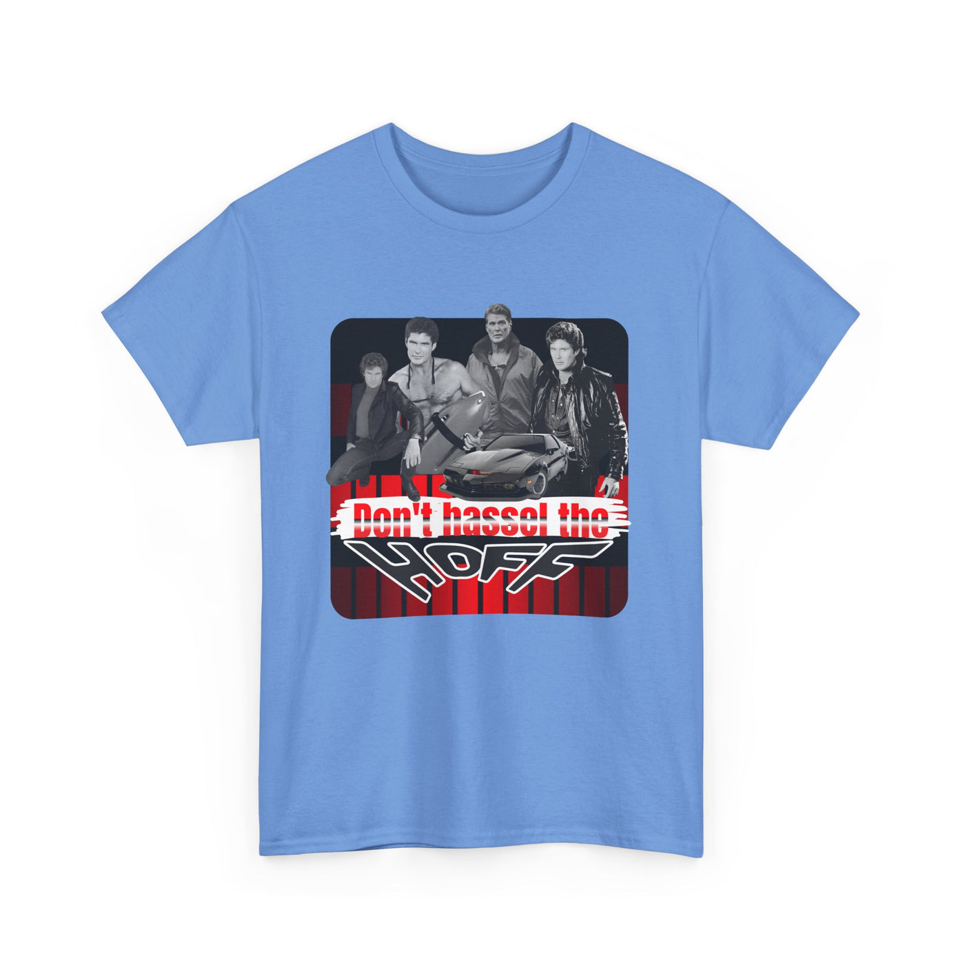 Don't Hassel the Hoff Unisex Heavy Cotton Tee | Retro humor shirt for fans