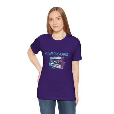Techno - Hardcore Never Dies - Retro Graphic Tee, 90s Aesthetic Shirt unisex
