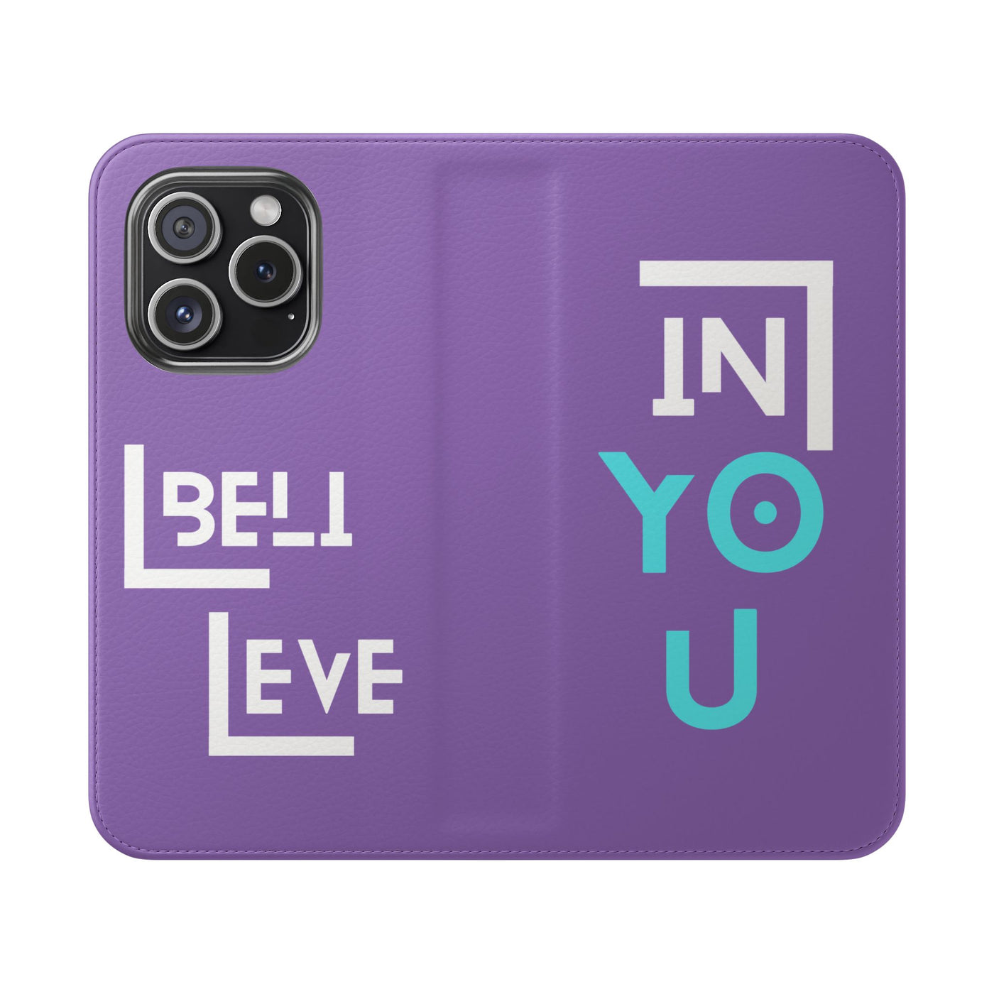 Handyhülle - inspirational Flip Case - 'Believe in You' Phone Cover