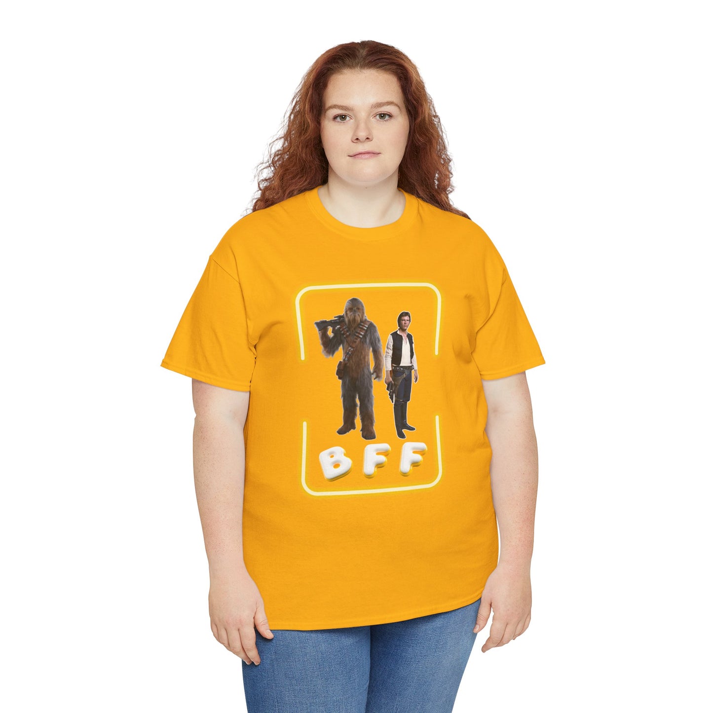 BFF Chewbacca & Han Solo Unisex Heavy Cotton Shirt