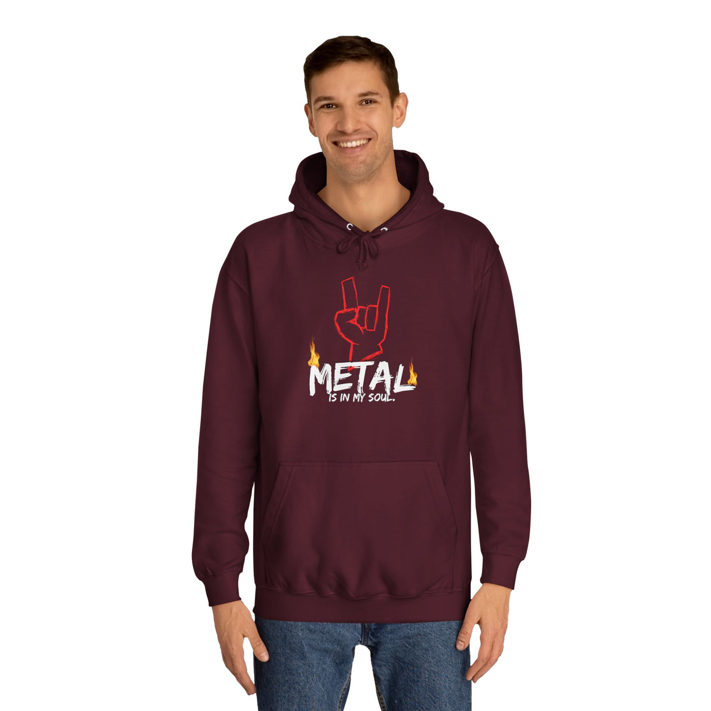 "Metal" Music Unisex College Hoodie