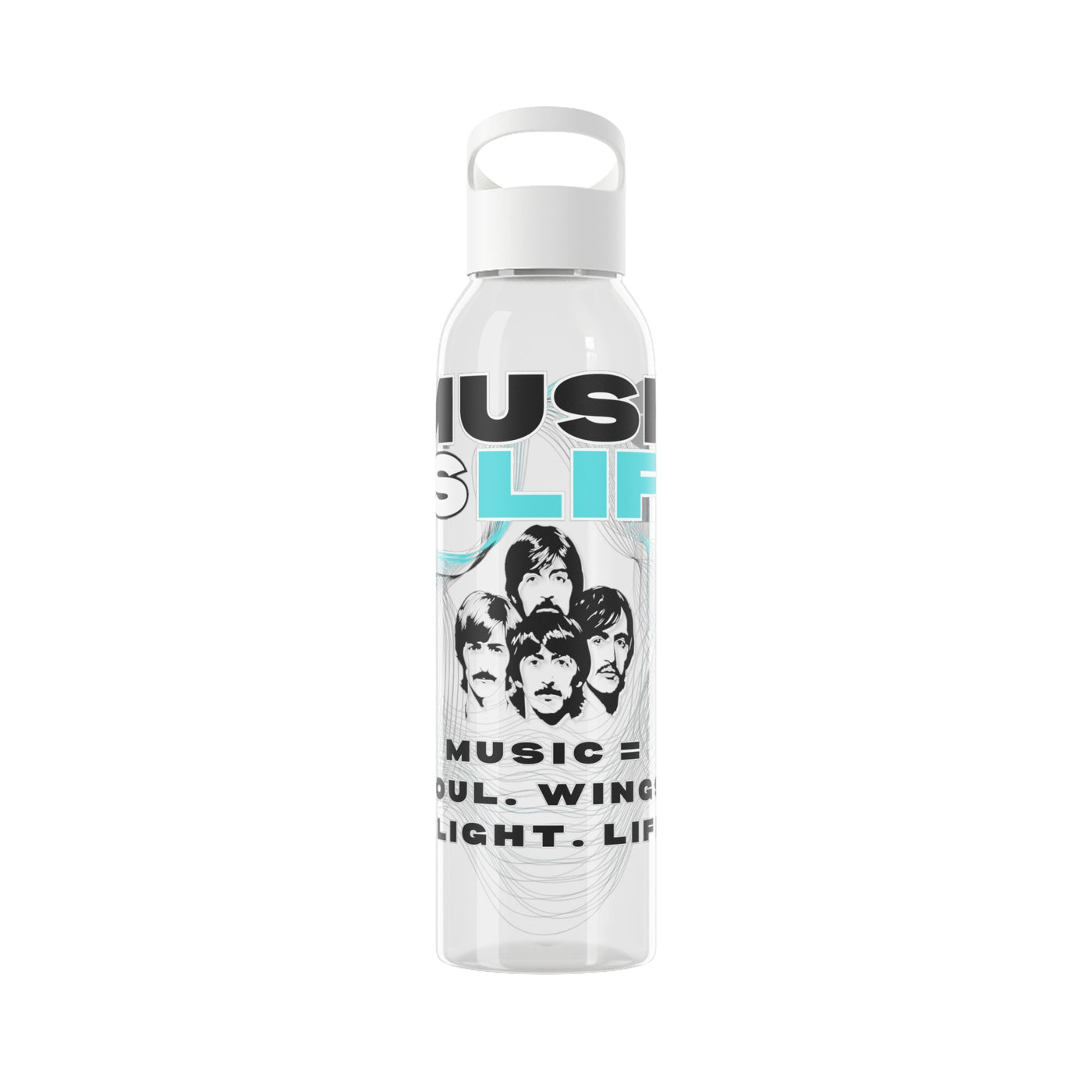 Stylish Music Water Bottle - Wasserflasche - Beatles Style Music is life