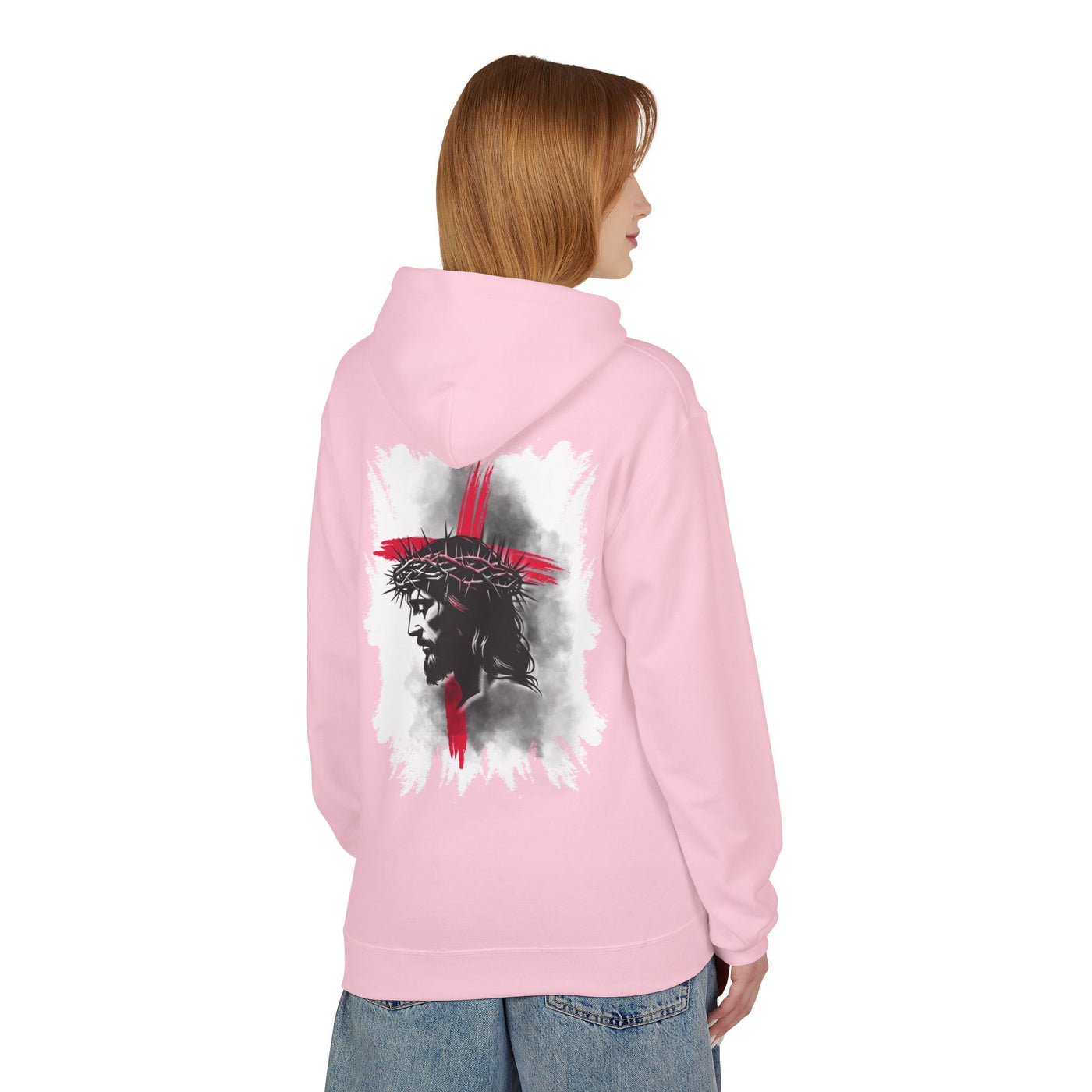 Faith-Inspired Hoodie: Blessed, Saved, Loved - Christian JESUS