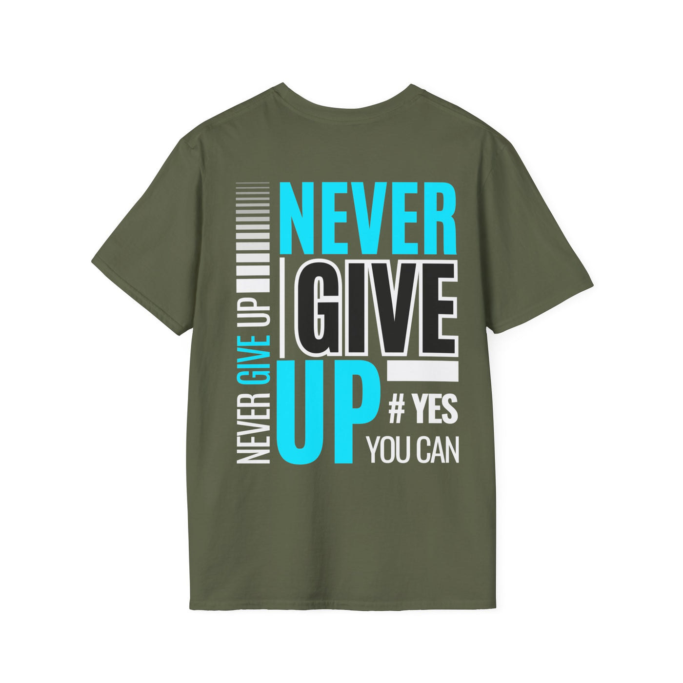 Unisex T-Shirt - Quit talking and start doing - Never give up...