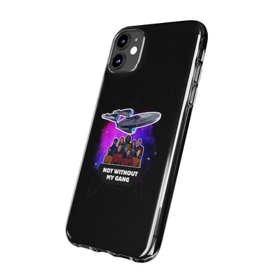 Galaxy-Inspired Soft Phone Case - Not Without My Gang, Star Trek Lovers Handyhülle