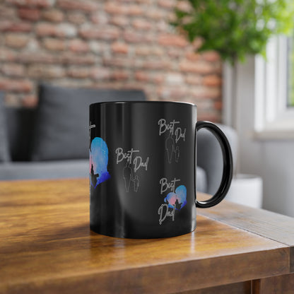 Best Dad Tasse black Coffee Mug  Cup Tasse fürs Herz