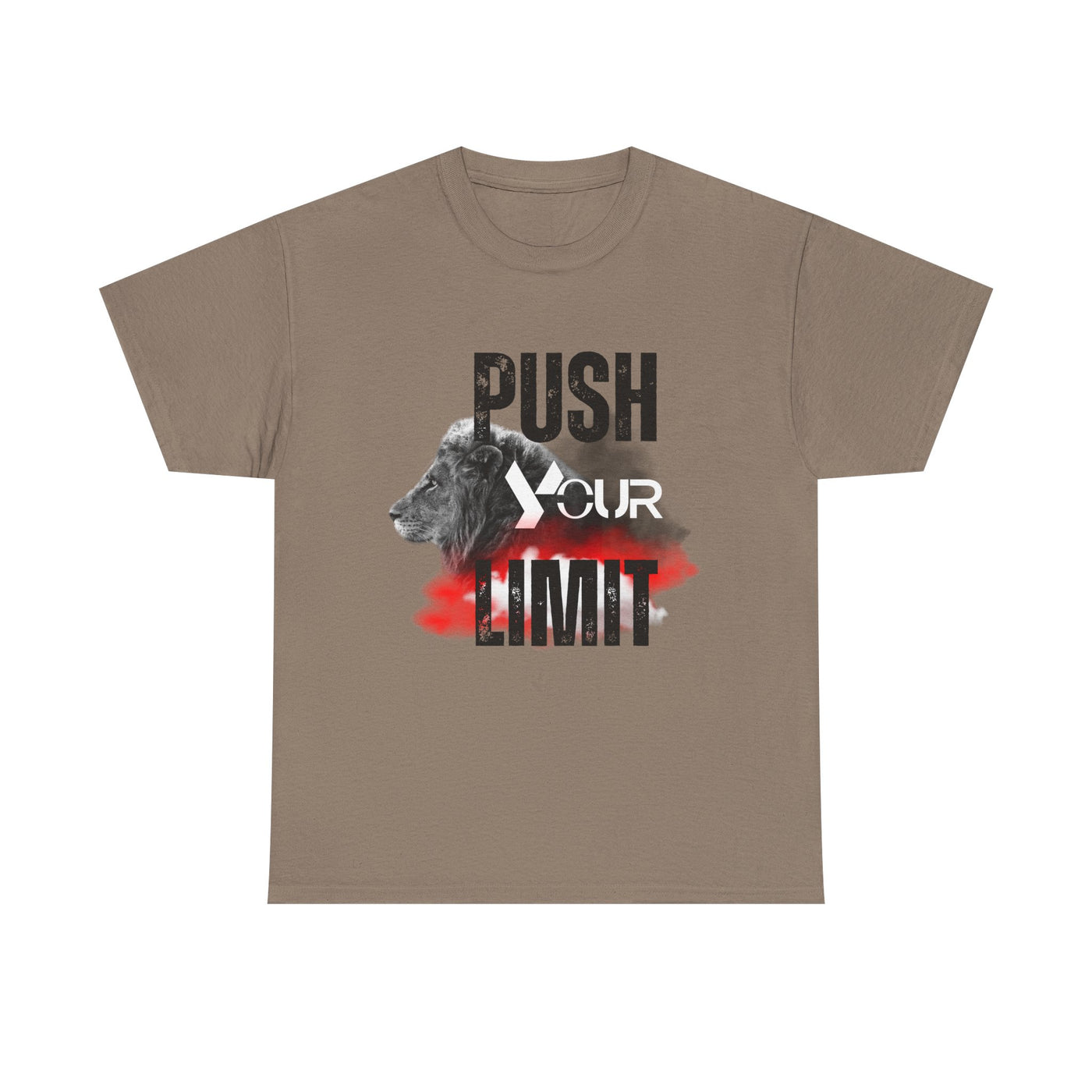 Motivational Unisex Heavy Cotton Tee - "Push Your Limit"