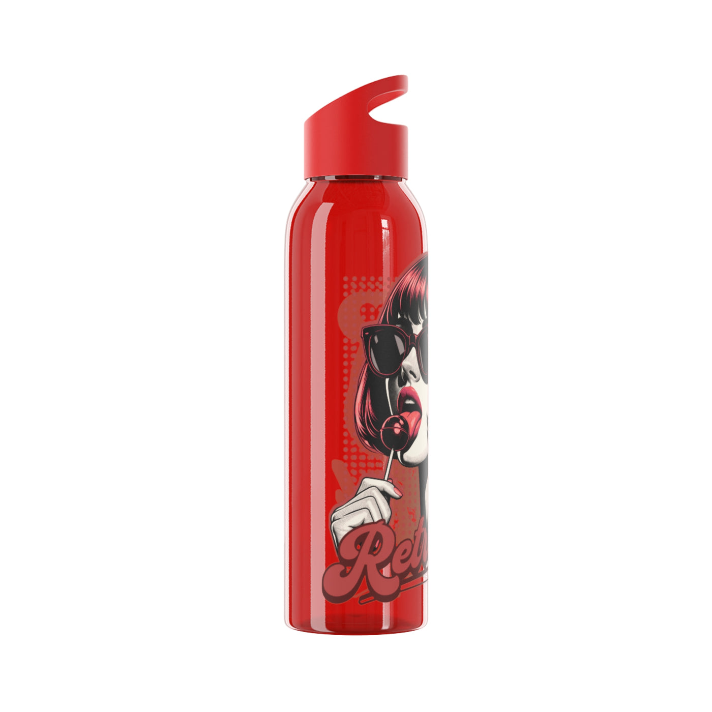 Retro Girl Stainless Steel Water Bottle, Sport Hydration, Wasserflasche