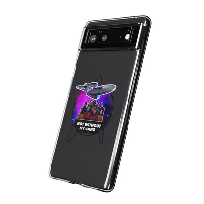 Galaxy-Inspired Soft Phone Case - Not Without My Gang, Star Trek Lovers Handyhülle