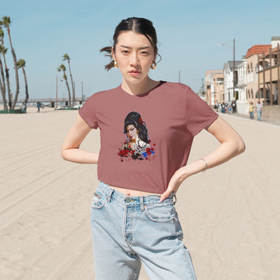 Vintage Graphic Crop Tee - Amy Winehouse Design