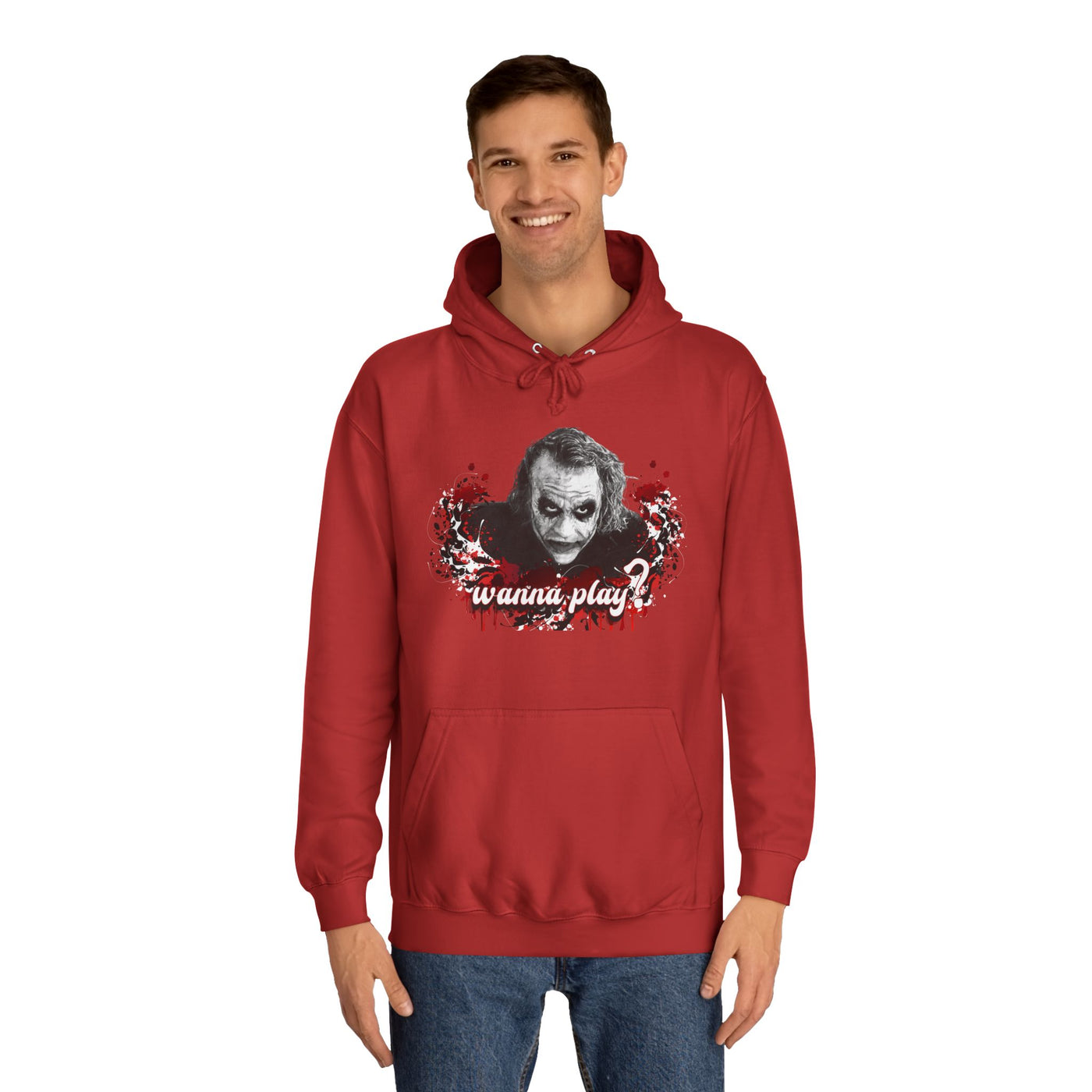 Joker "wanna play" college hoodie