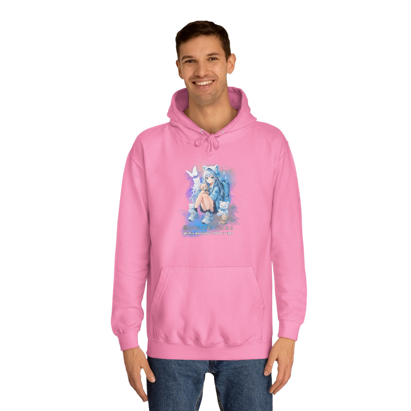 Hoodie, Anime Sweatshirt "Within darkness there is a light"