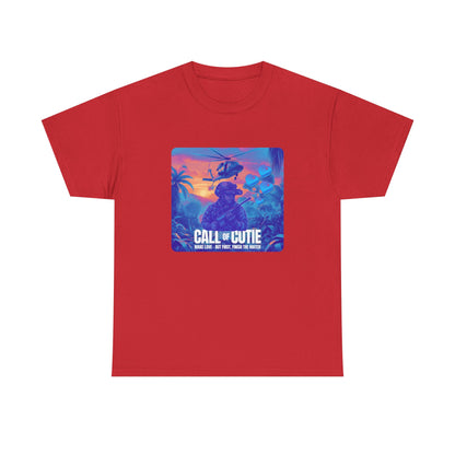 Retro Call of Cutie Unisex Oversized Boxy Tee - Chill Vibes for Game Lovers 