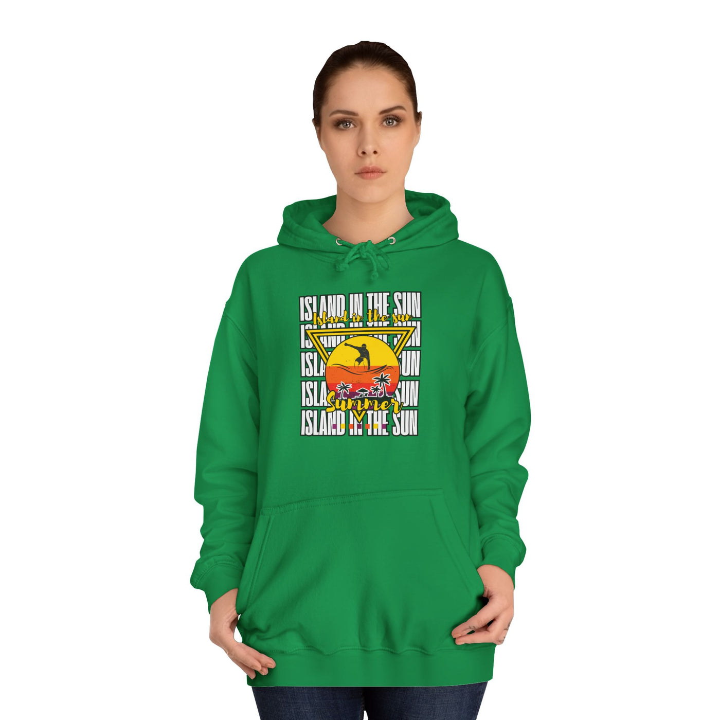 Vibrant College Spirit Hoodie, Unisex College Hoodie