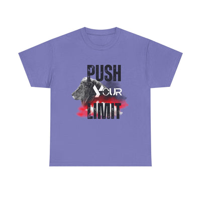 Motivational Unisex Heavy Cotton Tee - "Push Your Limit"