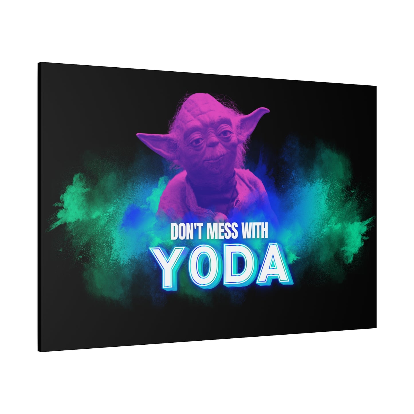 Inspirational Yoda Canvas Art - Modern Wall Decor for Star Wars Fans 