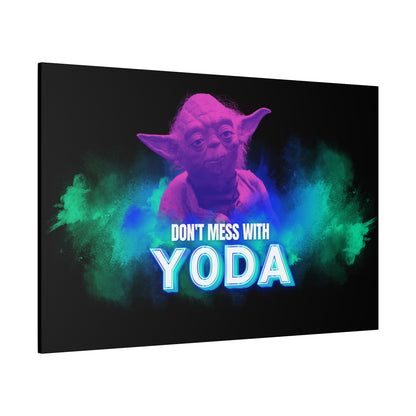 Inspirational Yoda Canvas Art - Modern Wall Decor for Star Wars Fans 
