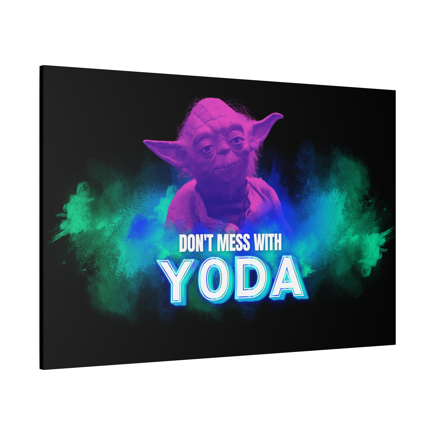 Inspirational Yoda Canvas Art - Modern Wall Decor for Star Wars Fans