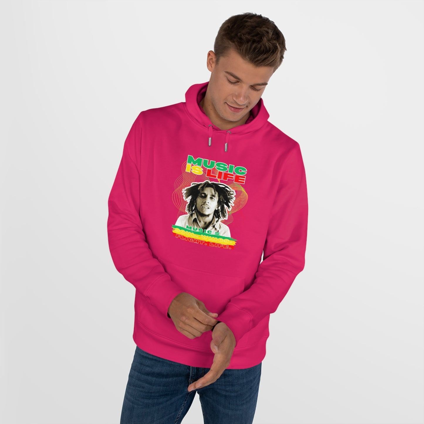 Music Is Life King Hooded Sweatshirt | Perfect for music lovers