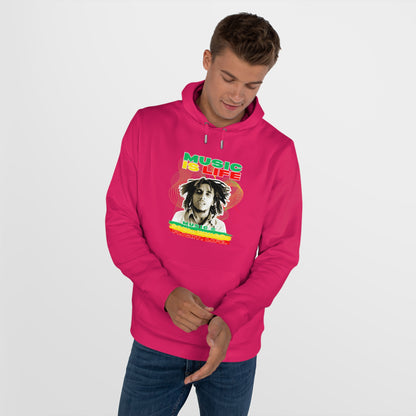 Music Is Life King Hooded Sweatshirt | Perfect for music lovers