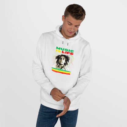 Music Is Life King Hooded Sweatshirt | Perfect for music lovers