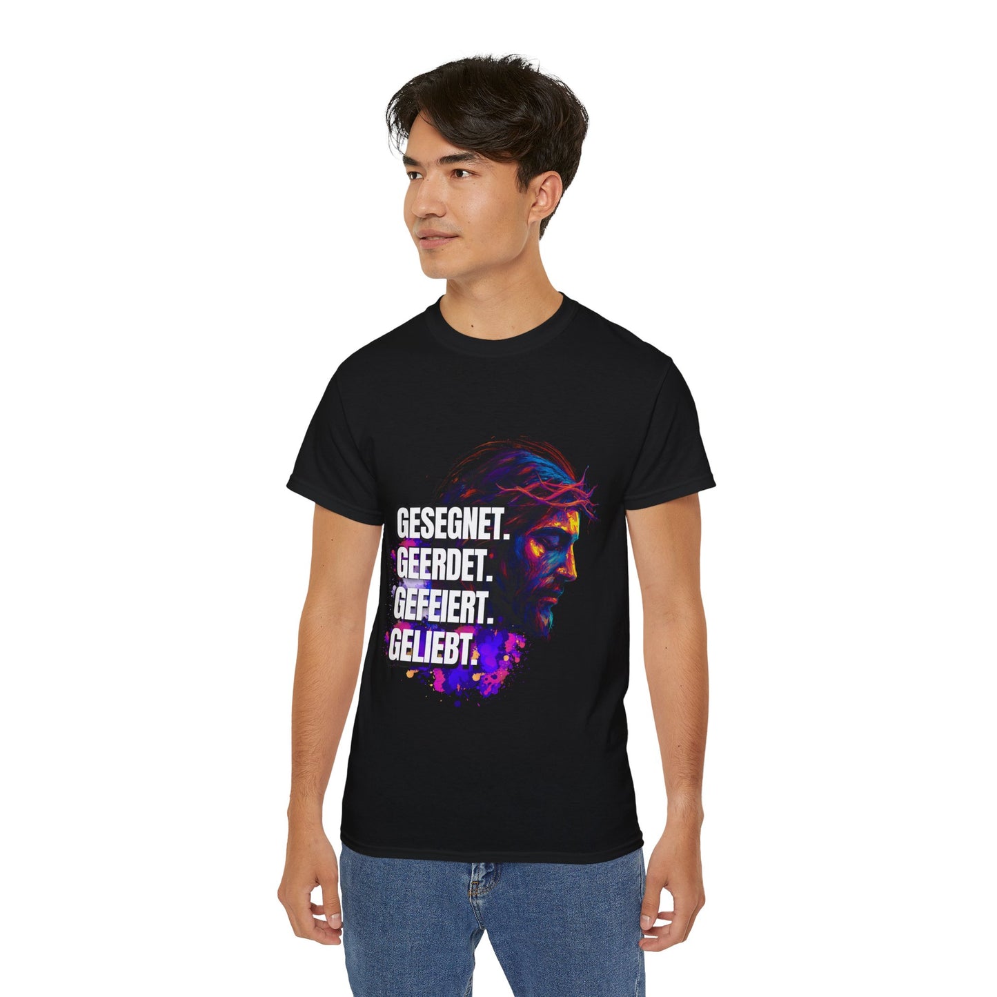 Gesegnet. Geerdet. Gefeiert. Geliebt - Jesus Shirt