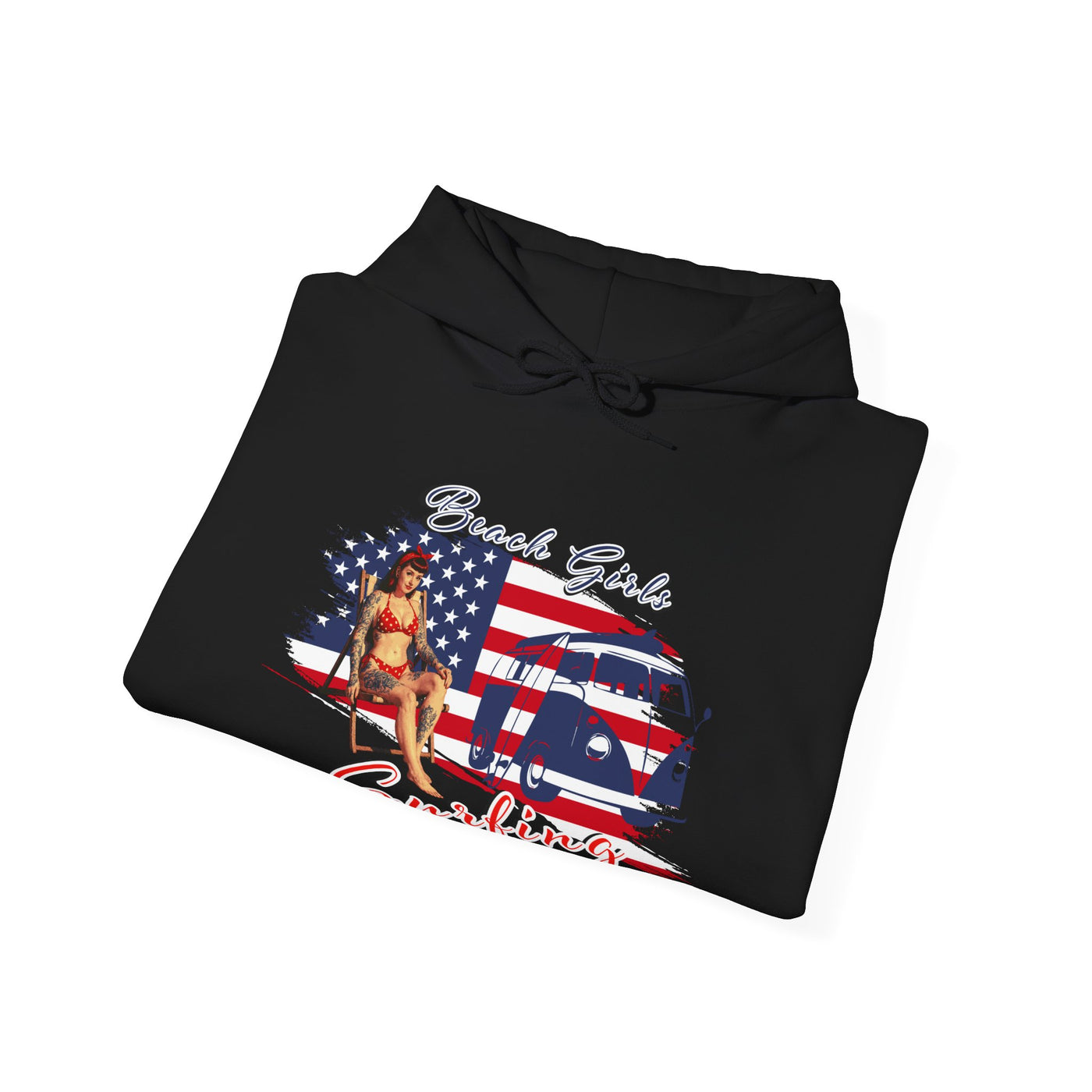 Beach Girls Surfing USA Hoodie