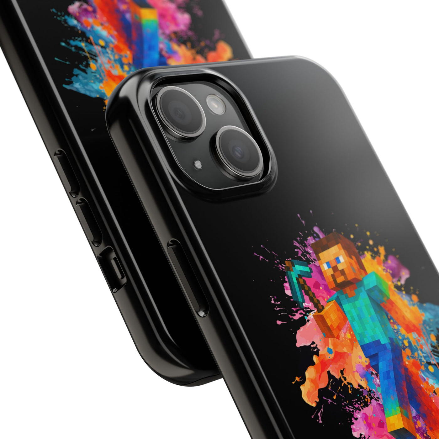 Minecraft Inspired Tough Phone Case - Handyhülle  "Bock auf anders" Colorful Gamer Design